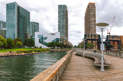 New development on the waterfront in Long Island City, Queens.