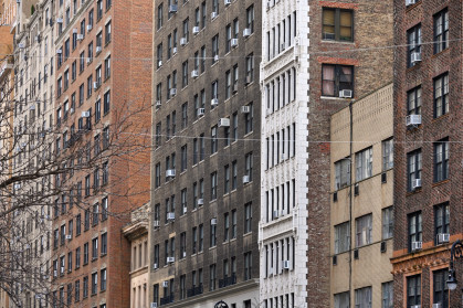 Manhattan apartment building facades